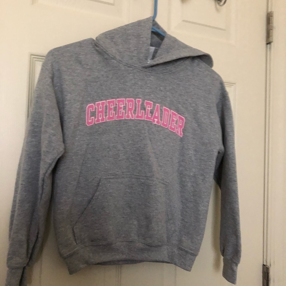 Youth medium cheerleader fleece sweatshirt
